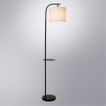 Торшер со столиком Arte Lamp A4053PN-1BK CONNOR под лампу 1xE27 60W