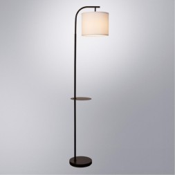 Торшер со столиком Arte Lamp A4053PN-1BK CONNOR под лампу 1xE27 60W