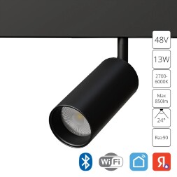 A4691PL-1BK Трековый магнитный SMART (TUYA, Алиса, Bluetooth, Wi-Fi) светодиодный светильник Arte Lamp Linea 2.0 CRI90+ 2700-6000К 850Лм 24° 13Вт