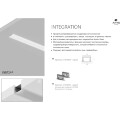 Arte Lamp INTEGRATION A141005R Алюминиевый 2м профиль для лент шириной до 10мм, со специальной матовой фаской (кромкой), торцевые заглушки 2шт и крепления 4шт в комплекте