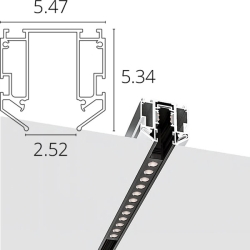 В гарпунные натяжные потолки (ПВХ)
